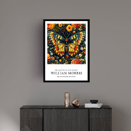 Wilde Schmetterlinge Blume Wilhelm Morris Poster