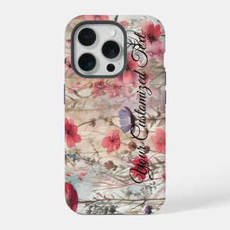 Wilde Schönheit verwoben: Von Wildblumen gestaltet iPhone 15 Pro Hülle
