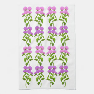 Wilde schottische Distel-BlumenGeschirrtuch Küchentuch