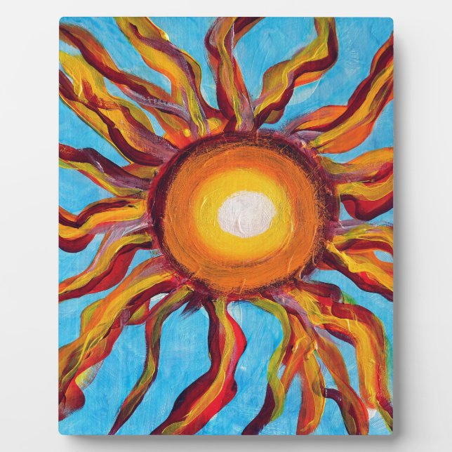 Wilde Sonne Fotoplatte (Vorderseite)