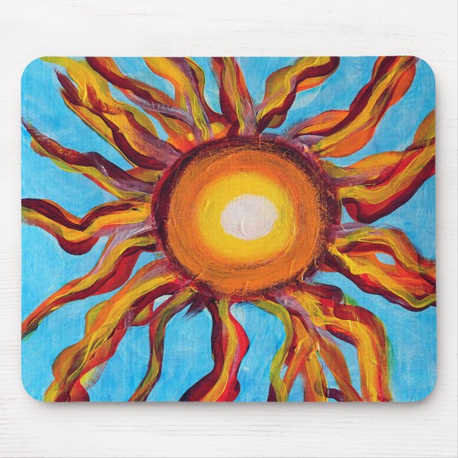 Wilde Sonne Mousepad (Vorne)