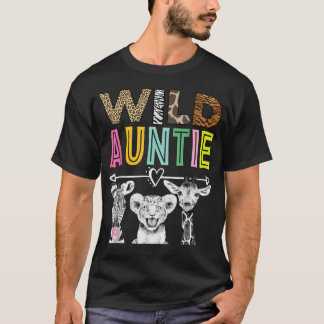 Wilde Tante Zoo-Themen-Geburtstags-Safari-Dschunge T-Shirt