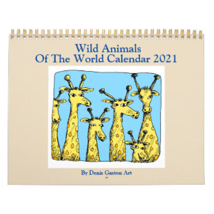 Wilde Tiere 2021 Kalender von Denis Gaston Art