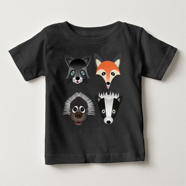 Wilde Tiere - Baby Fine Jersey T - Shirt (Vorderseite)