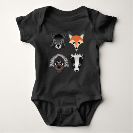 Wilde Tiere - Baby Jersey Bodysuit Baby Strampler