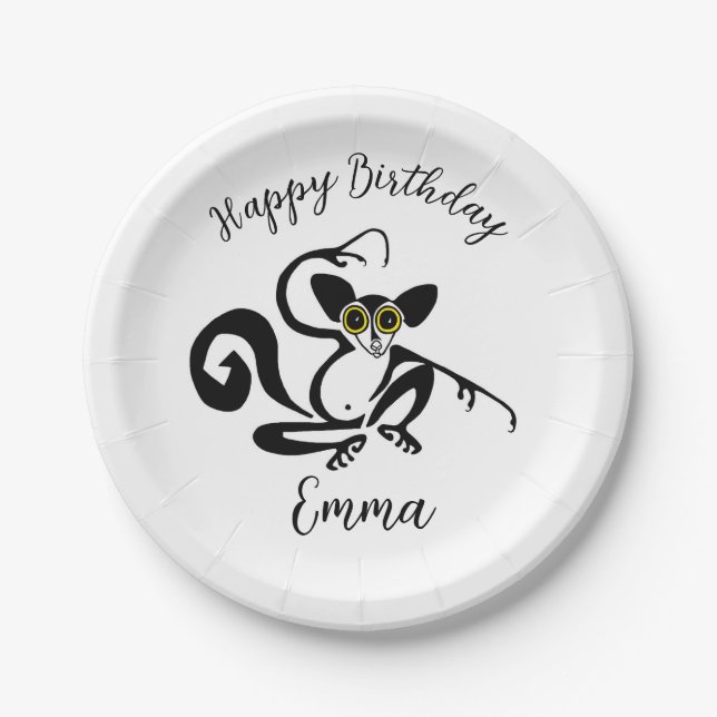 Wilde Tiere - Cooles JAHR - Wildtiere - Natur Pappteller (Vorderseite)