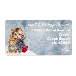 Wilde Tiere frostig Wintergeschenk feierliche Brau