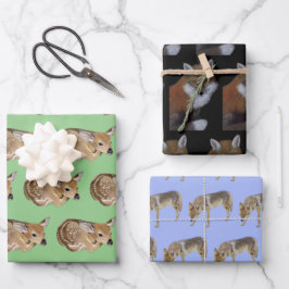 Wilde Tiere Geschenkpapier Set