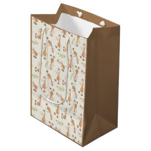Wilde Tiere Giraffe Kinder Mittlere Geschenktüte