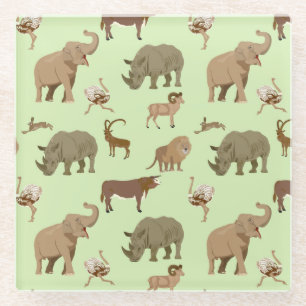 Wilde Tiere Glasuntersetzer