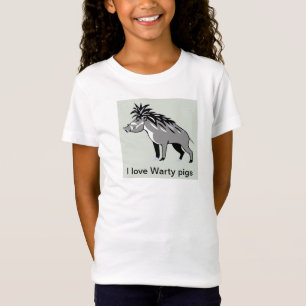 Wilde Tiere - I Liebe WARTY PIGS - Warthog T-Shirt