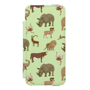 Wilde Tiere Incipio Watson™ iPhone 5 Geldbörsen Hülle