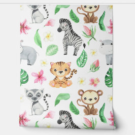 Wilde Tiere Jungle Theme Kinderzimmer Kinder Tapete