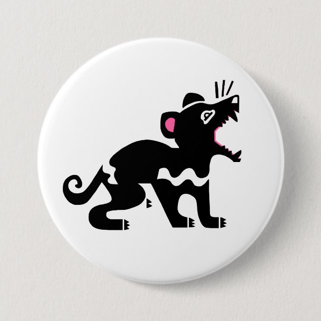 Wilde Tiere - TASMANIAN DEVIL- Marsupial Button (Vorderseite)
