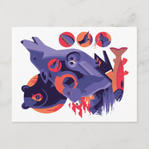 Wilde Tiere V.12 Postkarte