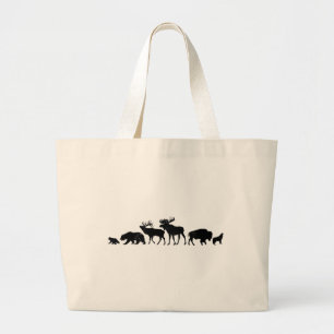 Wilde Tiere von Yellowstone Jumbo Stoffbeutel