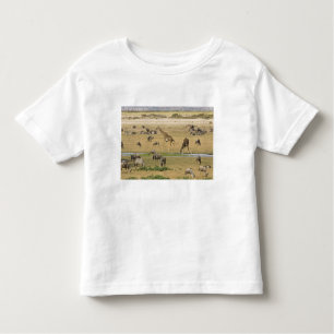 Wilde Tiere, Zebras und Giraffen Kleinkind T-shirt