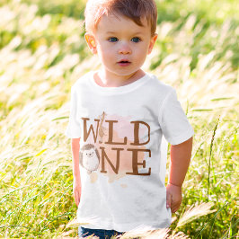 Wilde Tiere zum ersten Geburtstag Baby T-shirt
