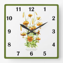 Wilde Tiger Lily Blume Botanische Kunst