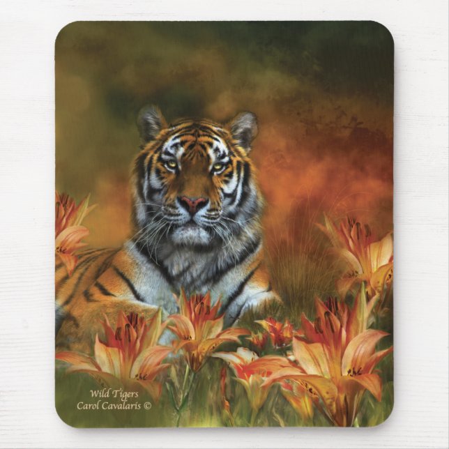Wilde Tiger Mousepad (Vorne)