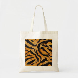Wilde Tiger Streifen Tote Beutel, fett orange und  Tragetasche