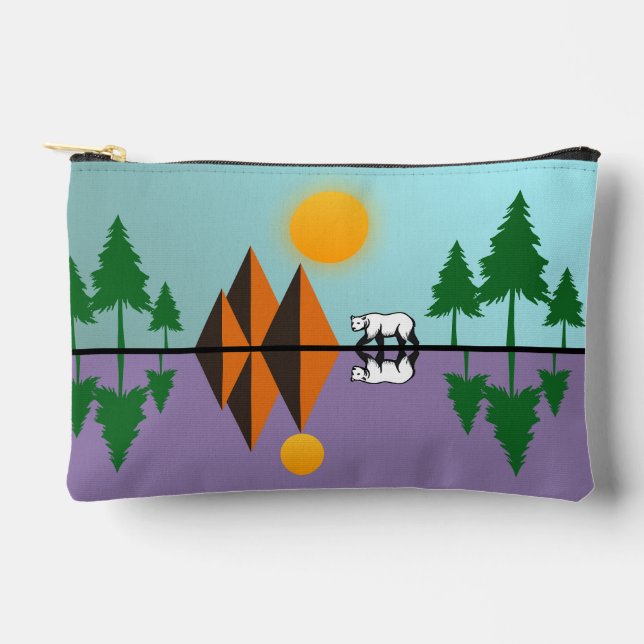 Wilde Toilettenbeutel Zubehörtasche (Vorderseite)