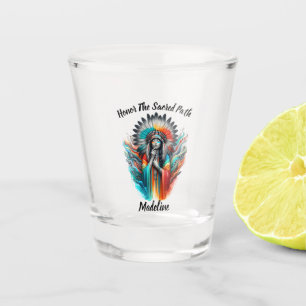 Wilde Touch des indigenen Erbes Schnapsglas