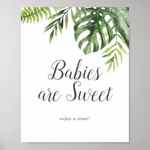 Wilde tropische Babys sind süß Genießen Sie eine L Poster