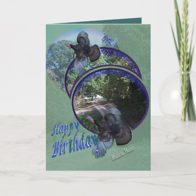 Wilde Truthähne Flug-personifizieren herein Karte (Vorderseite)