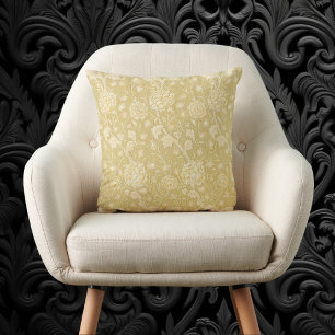 Wilde Tulpen von William Morris, Vintage-Blumenkun Kissen