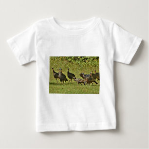 Wilde Türkei, Camouflage Farben Baby T-shirt