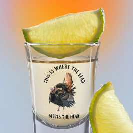 Wilde Türkei Jagd auf sonnige Sportarten im Freien Schnapsglas