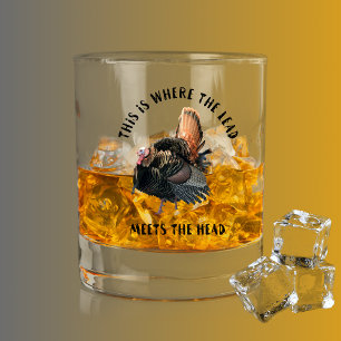 Wilde Türkei Jagd Frühjahr Saison Gobbler Whiskyglas