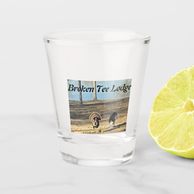 Wilde Türkei Schnapsglas (Vorderseite)