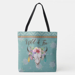Wilde u. freie Boho Taschen-Tasche (verblaßter