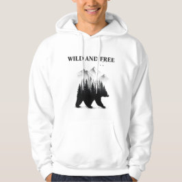 Wilde und freie Bären-Wildnis-Wald-Abenteuer Hoodie