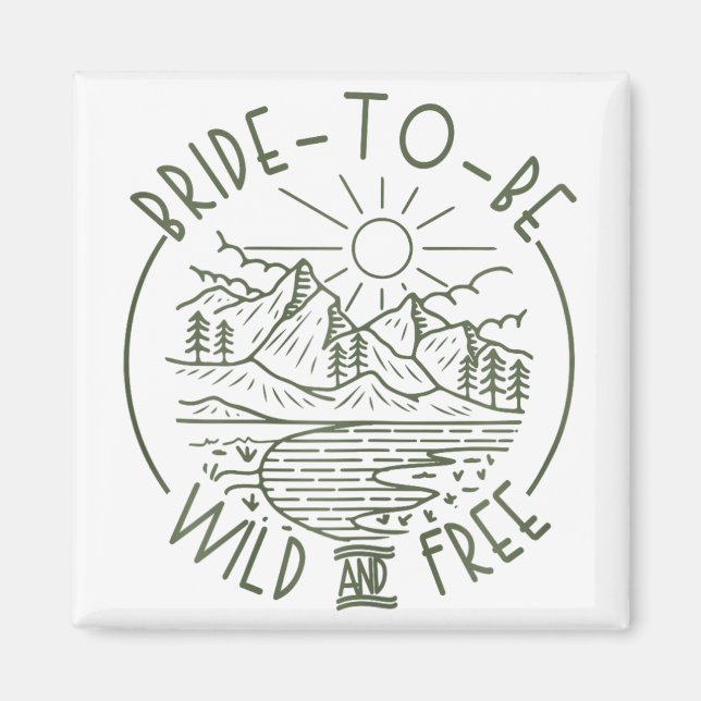 Wilde und freie Brautcampingtour Magnet (Vorne)