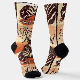 Wilde und freie Socken bleibe