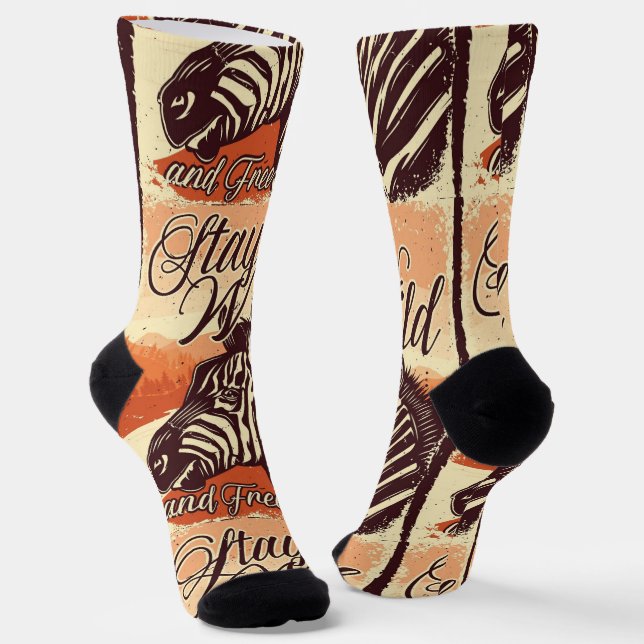 Wilde und freie Socken bleibe (Gewinkelt)