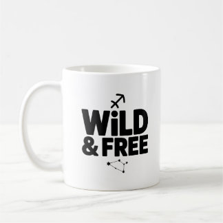 Wilde und freie Tasse - Sagittarius Zodiac Coffee 