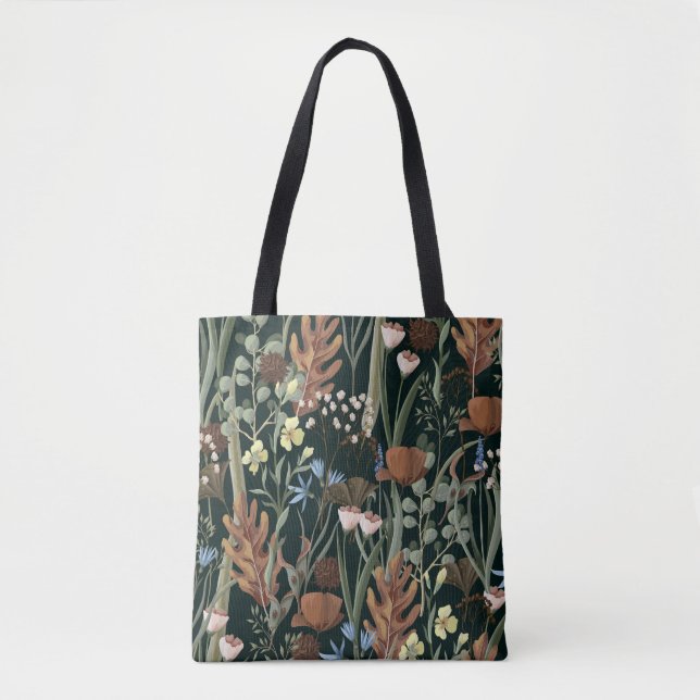 Wilde und getrocknete Blumenmuster. (Vorderseite)