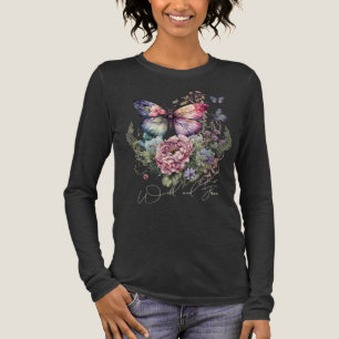 Wilde und gratis Schmetterlingsflora wild lebende Tri-Blend Shirt