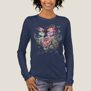 Wilde und gratis Schmetterlingsflora wild lebende Tri-Blend Shirt
