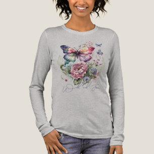 Wilde und gratis Schmetterlingsflora wild lebende  Tri-Blend Shirt