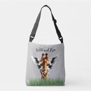 Wilde und kostenlose Giraffe-Crossbody-Tasche Tragetaschen Mit Langen Trägern