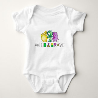 Wilde und mutige Kleidung Baby Strampler
