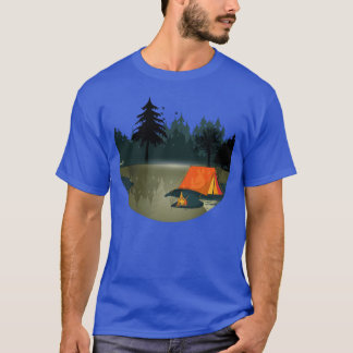 wilde und romantische Campingausflüge mit Lagerfeu T-Shirt