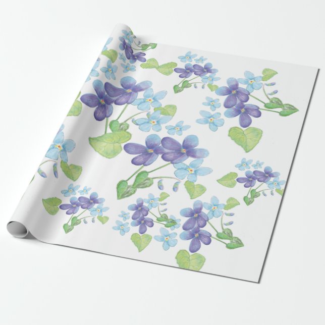 Wilde Violet-Blume Geschenkpapier (Ungerollt)
