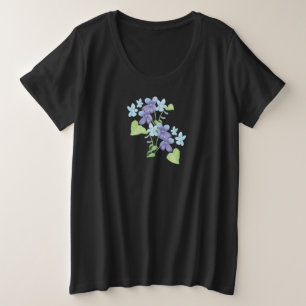 Wilde Violet-Blume - Illustration Große Größe T-Shirt