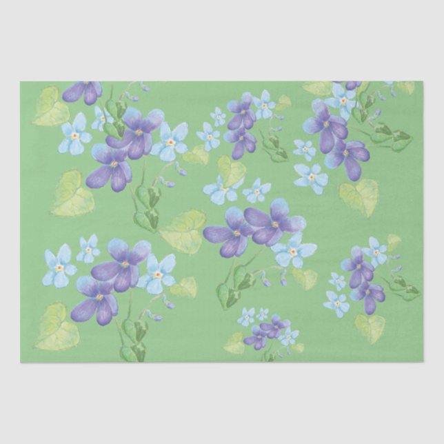 Wilde Violet-Blume Seidenpapier (Vorderseite)
